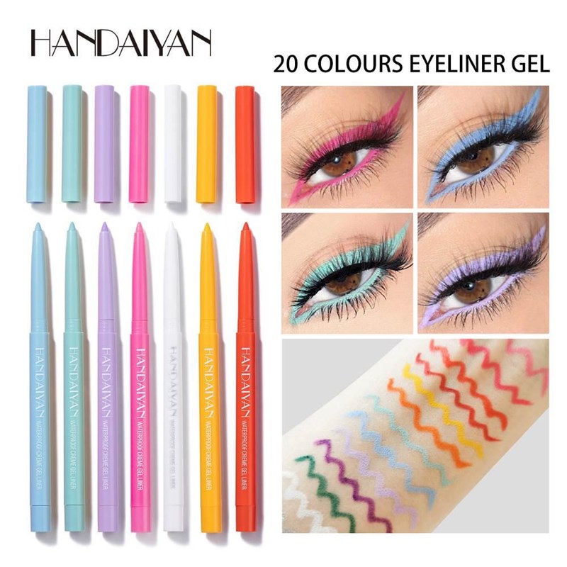 HANDAIYAN 20 color matte waterproof eyeliner glue pen 眼线笔
