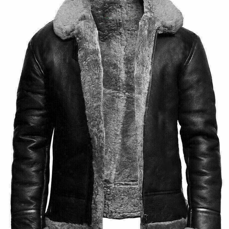 Pu Leather Jackets Men Winter Jacket Thick Warm Parkas Fur F