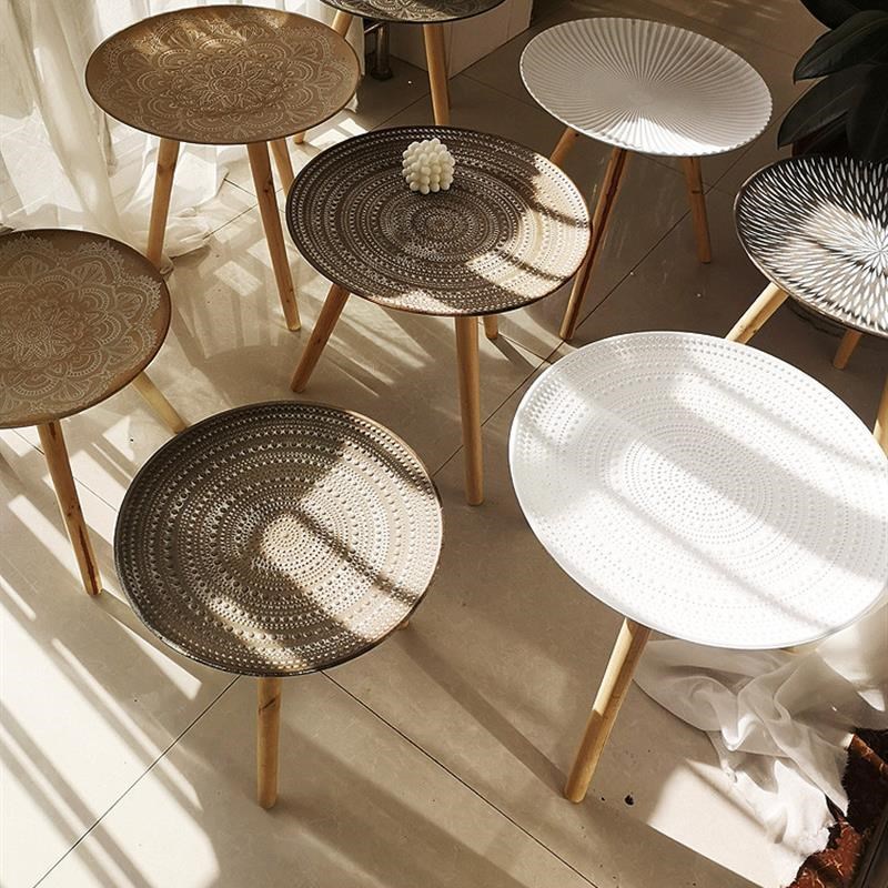 Coffee table living room balcony Small Round Table tea table