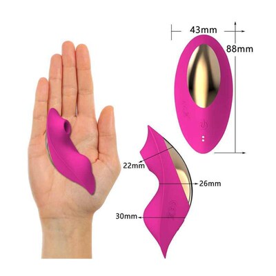 Wearable Sucking Vibrator 9 Mode Remote Control Sucker Vibra