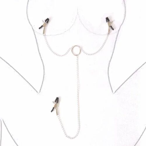 Breast Clamp Nipple Clip Sex Toy with Chain Festish Sextoy S