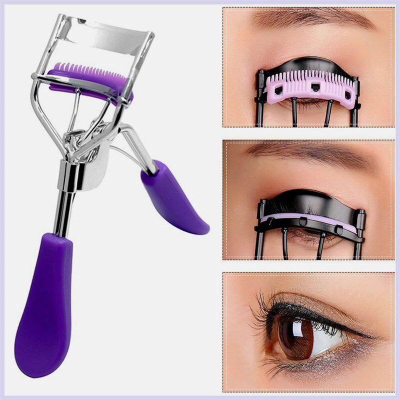 1PC Comb Eyelash Curler Professional Folding False Auxiliary