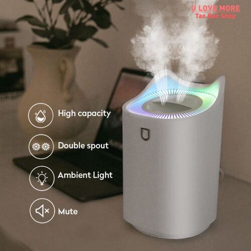 3L Air Humidifier Essential Oil Aroma Diffuser Double Nozzle