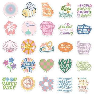 100Pcs Inspirational Quote Stickers Aesthetic Motivational