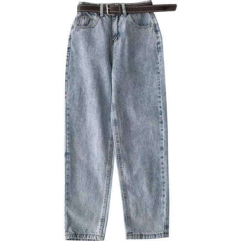 Vintage Straight High Waist Jeans Women Boyfriend Mom Street