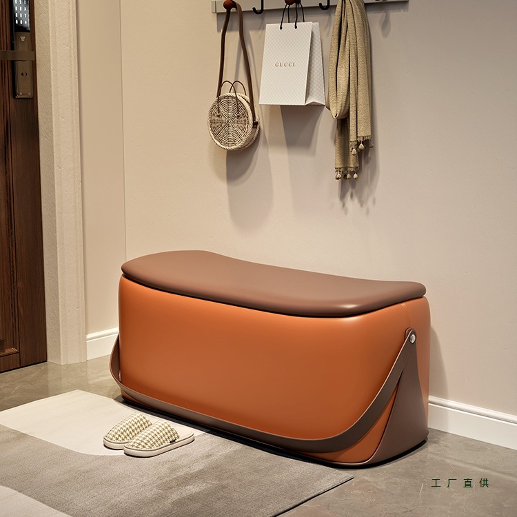 进门可坐穿鞋柜一体入户卧室床尾长条凳门口换鞋凳家用轻奢高级感