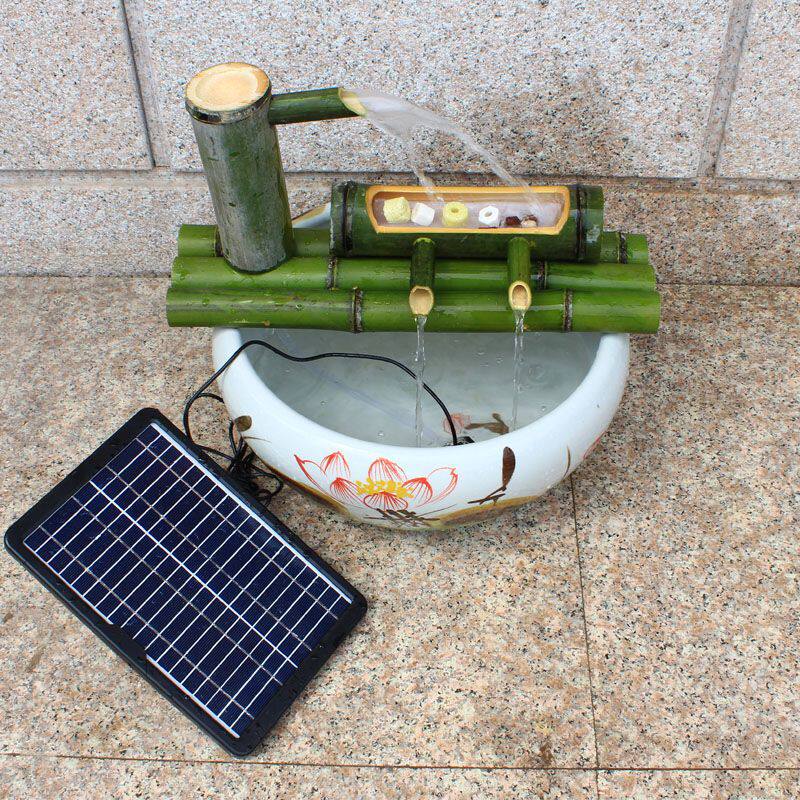 太阳能水泵循环鱼池过滤增氧鱼缸假山流水抽水潜水自吸泵户外小型