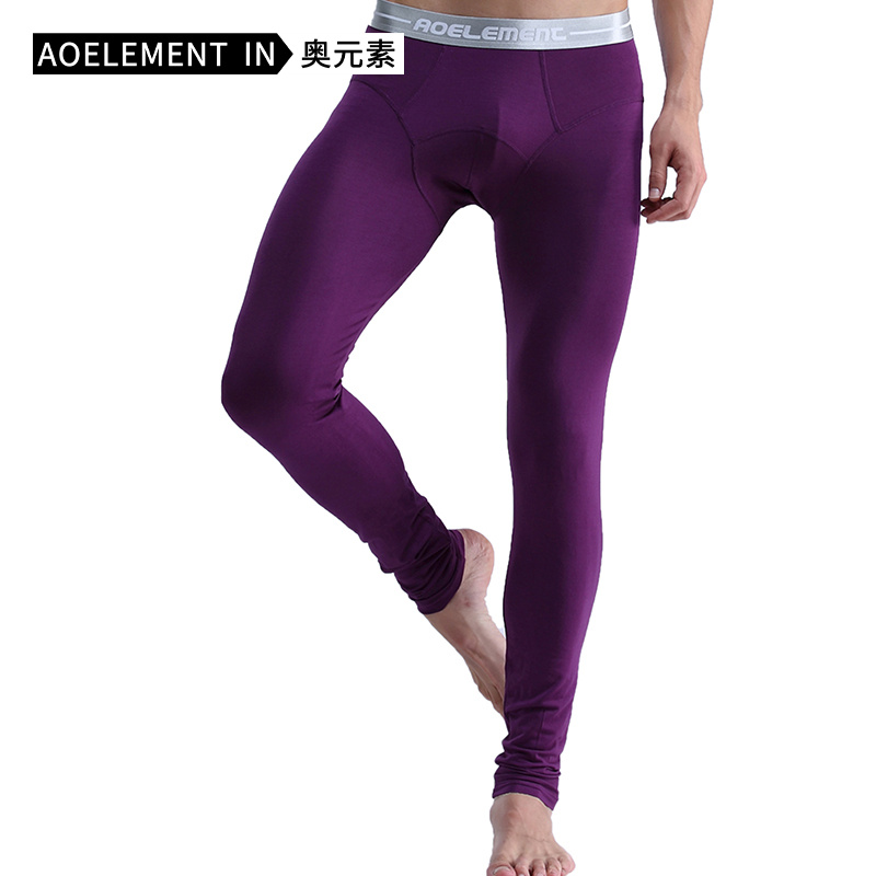 奥元素薄款莫代尔修身内穿保暖裤