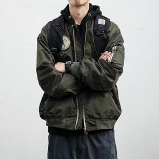 1052 1飞行夹克休闲贴标设计棒球服工装 Timpeake潮牌美式 复古MA