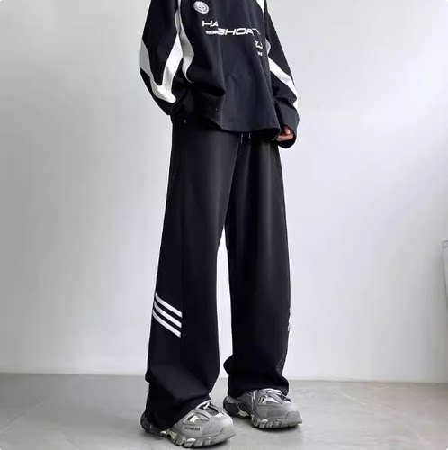 Tim Peake美式休闲裤男高街阔腿休闲裤百搭潮流欧美hiphop裤子K53