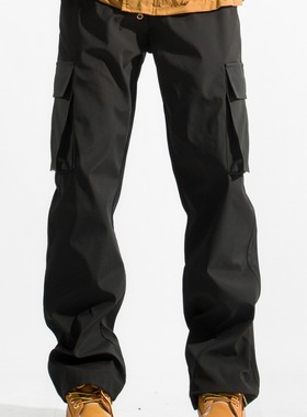 Timpeake男生休闲黑色直筒工装裤潮牌登山裤大口袋防水户外V521