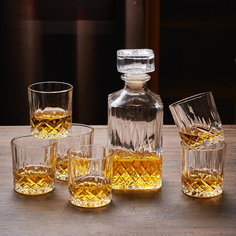 【厂家】欧式玻璃威士忌杯洋酒杯酒具礼盒白兰地酒樽酒瓶