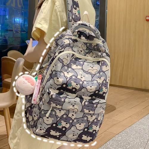 Брендовая мультяшная сумка через плечо, японский универсальный школьный рюкзак, Южная Корея, для средней школы