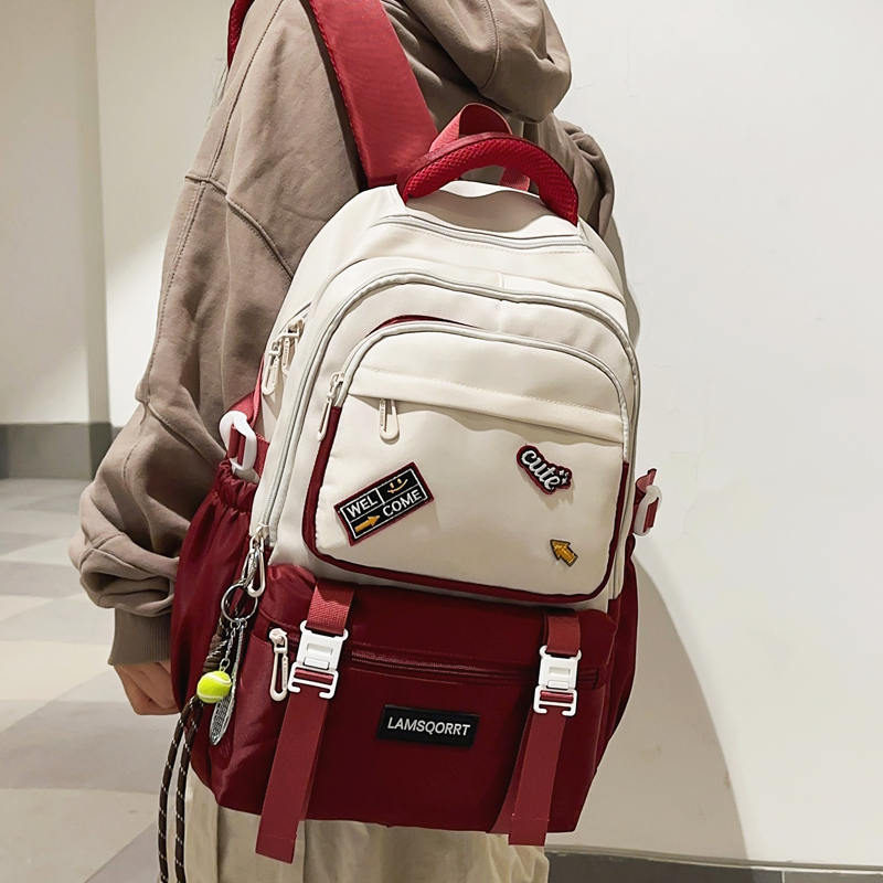 做工好面料厚容量大学生书包