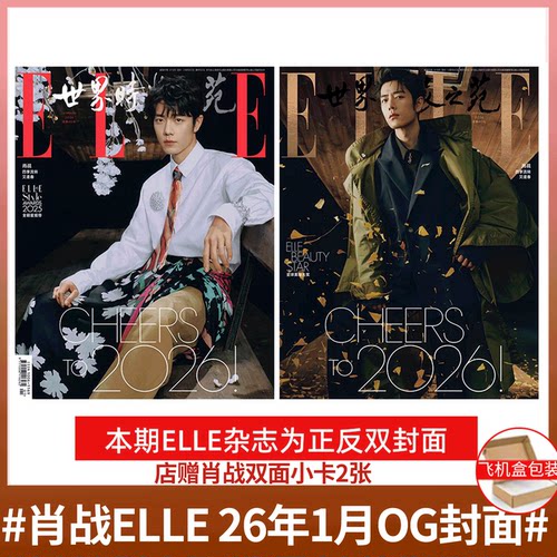 ELLE26年1月刊肖战封面