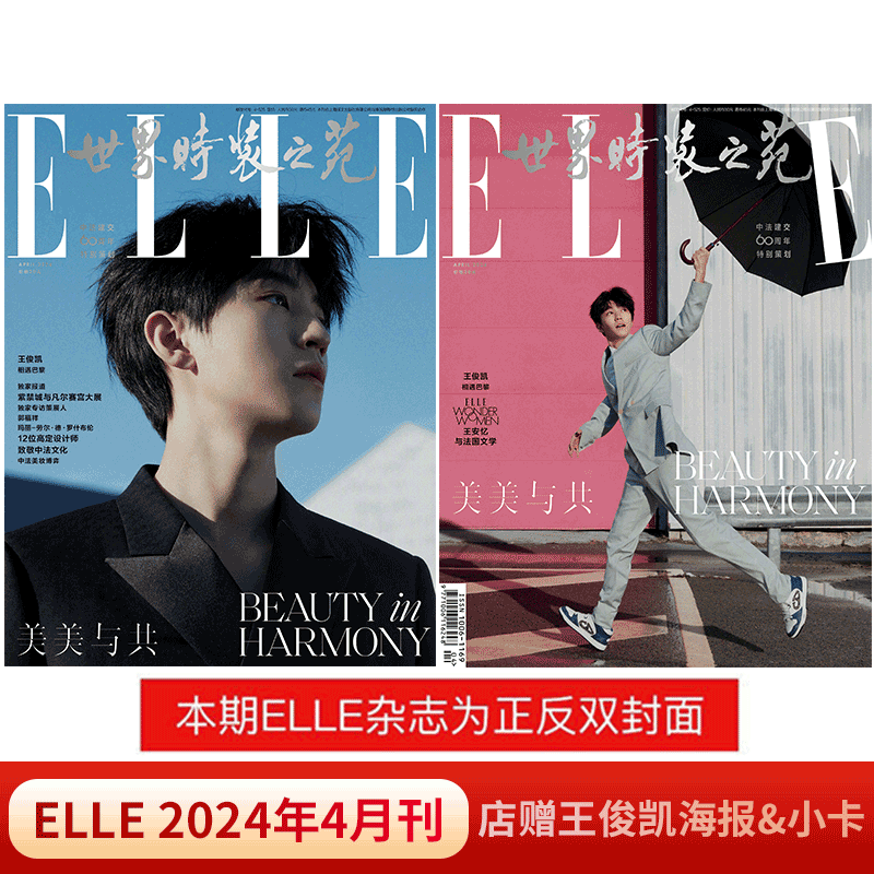 ELLE世界时装之苑王俊凯封面