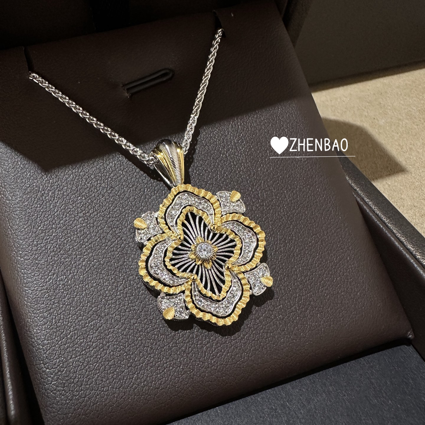 OperaTulle布契风拉丝镂空项链