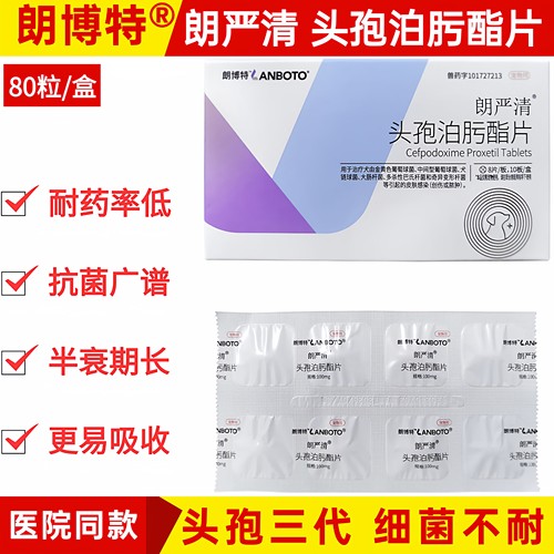 朗严清头孢泊肟酯片宠物狗
