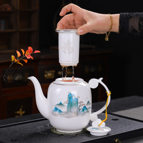 陶瓷泡茶壶大容量1000ml