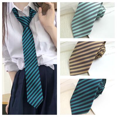 条纹涤丝学院风手打提花