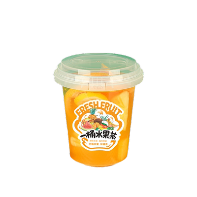 徽颍尚圆形塑料一次性冰粉打包盒