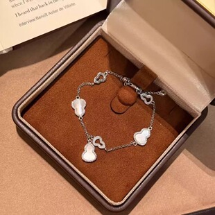 尚银轩纯银手链女葫芦手链时尚简约气质银手链送女友送闺蜜生日礼