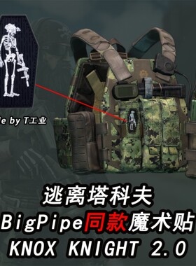 塔科夫魔术贴 Big Pipe士气章 徽章 三狗boss同款 逃离塔科夫周边