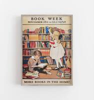 Nostalgic and retro decorative paintings, framed wall hangings, libraries, bookstores, reading, learning English posters, reading, reading thumbnail 5