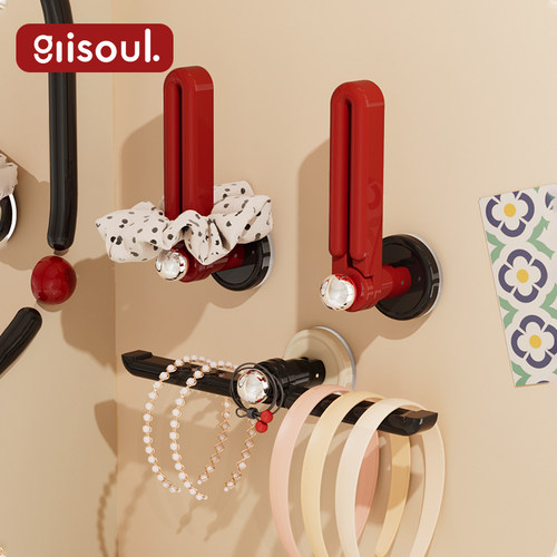 吸盘发箍发圈收纳挂钩壁挂上墙
