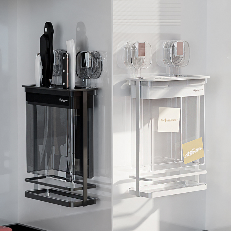 几所吸盘铁艺刀架置物架菜刀架子