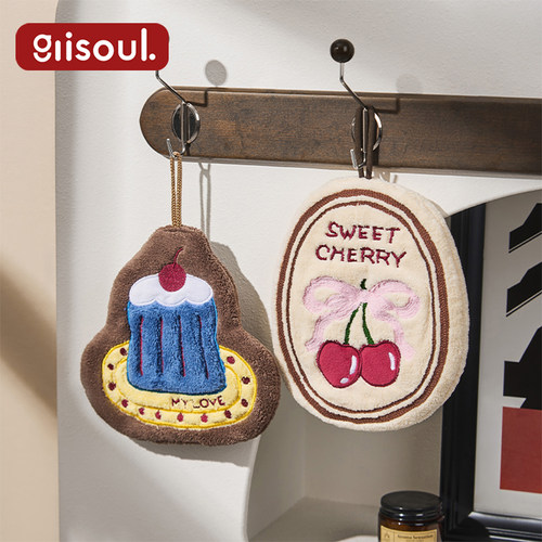 擦手巾挂式可爱高颜值吸水加厚