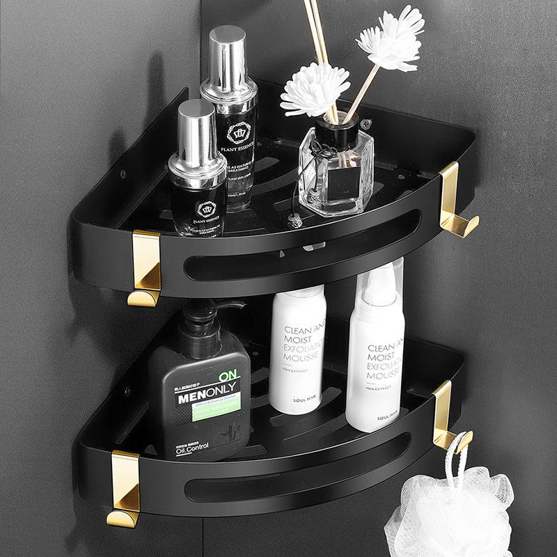 茉棠卫生间置物架浴室架子免打孔洗漱台洗手间厕所洗澡三角壁挂式,家装主材,卫浴置物架,淘宝优惠券,粉丝福利购,淘宝优惠卷