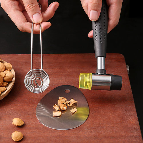 手动敲杏核开壳专用工具