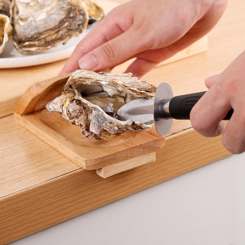 撬生蚝固定木托座不锈钢生蚝开壳专用刀不锈钢牡蛎海蛎子开口神器,厨房/烹饪用具,剥壳/去核器/开口器,淘宝优惠券,粉丝福利购,淘宝优惠卷