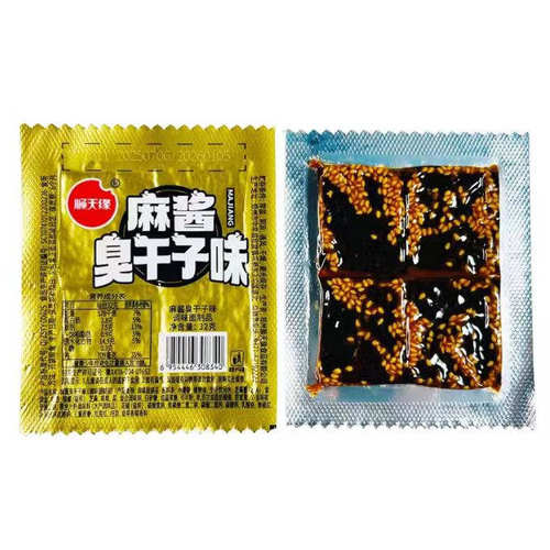 顺天缘麻酱味臭干子味辣条小零食爽辣臭干子味辣片面筋麻辣素豆干