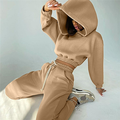 欧美运动服卫衣2套装女