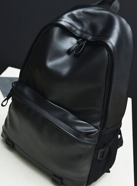 时尚潮流背包 men women pu leather backpack school bags boys