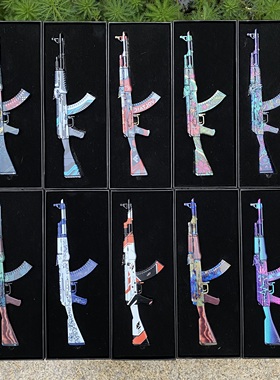 CSGO游戏周边AK47模型合集饰品摆件不能发射锌合金模型CS饰品