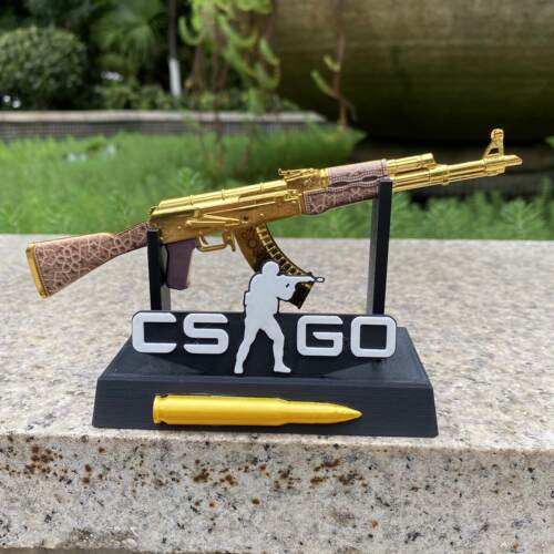 CSGOAK47黄金藤蔓实物模型摆件