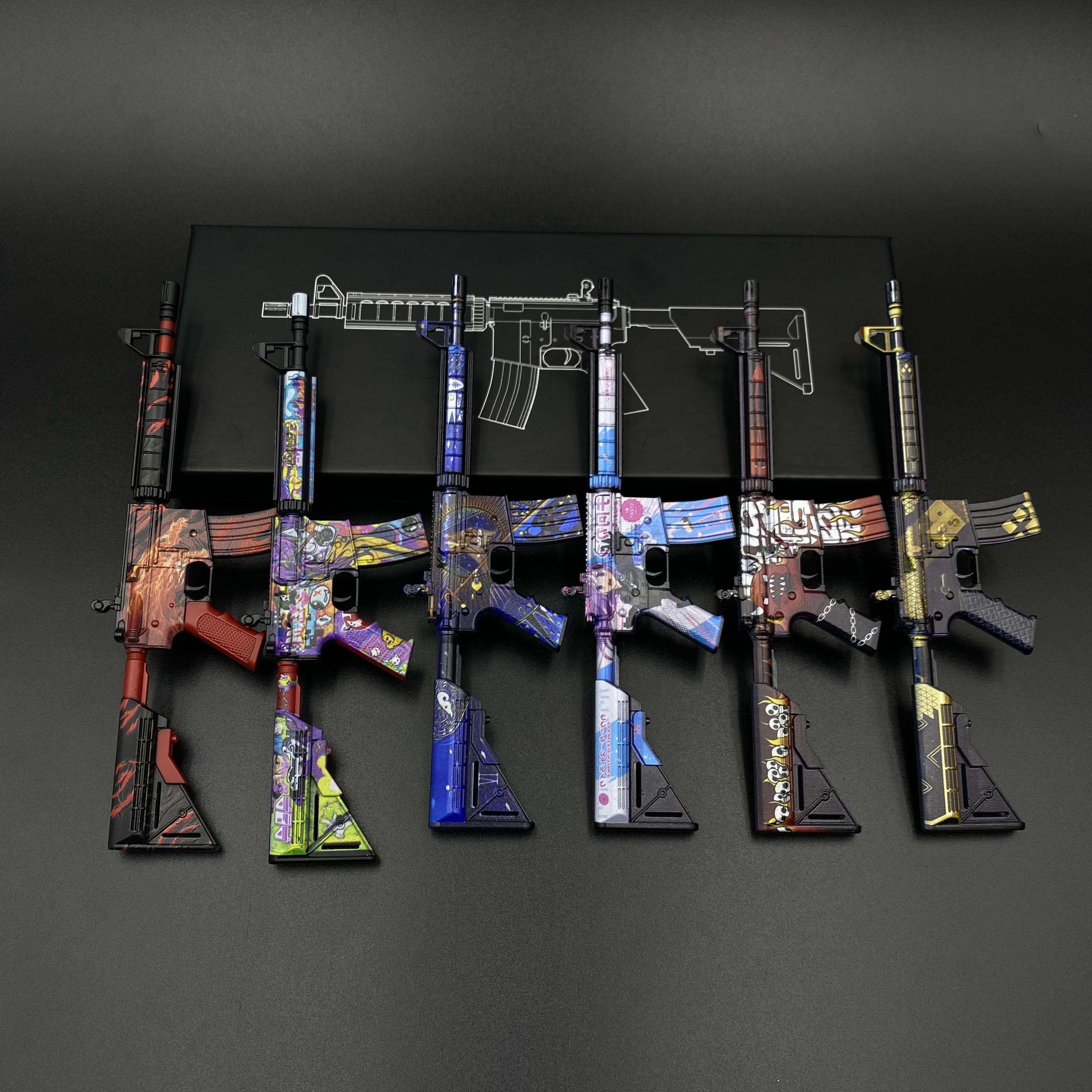 CSGO M4A4合集实物模型摆件锌合金cs饰品枪皮游戏周边