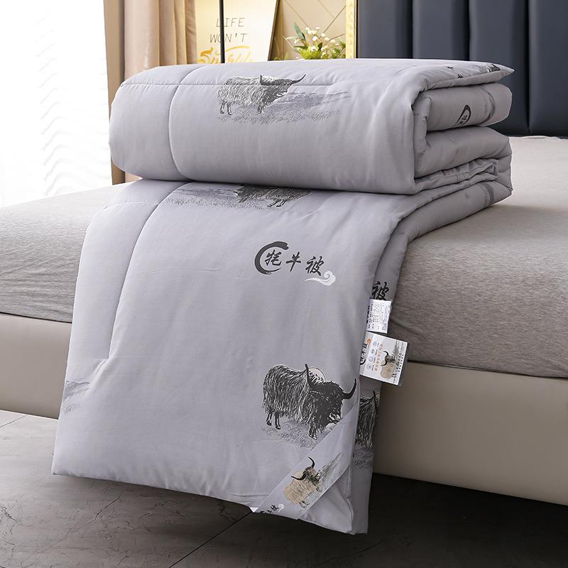 新款牦牛被冬季家用卧室学生宿舍加厚保暖冬被双人春秋被2米