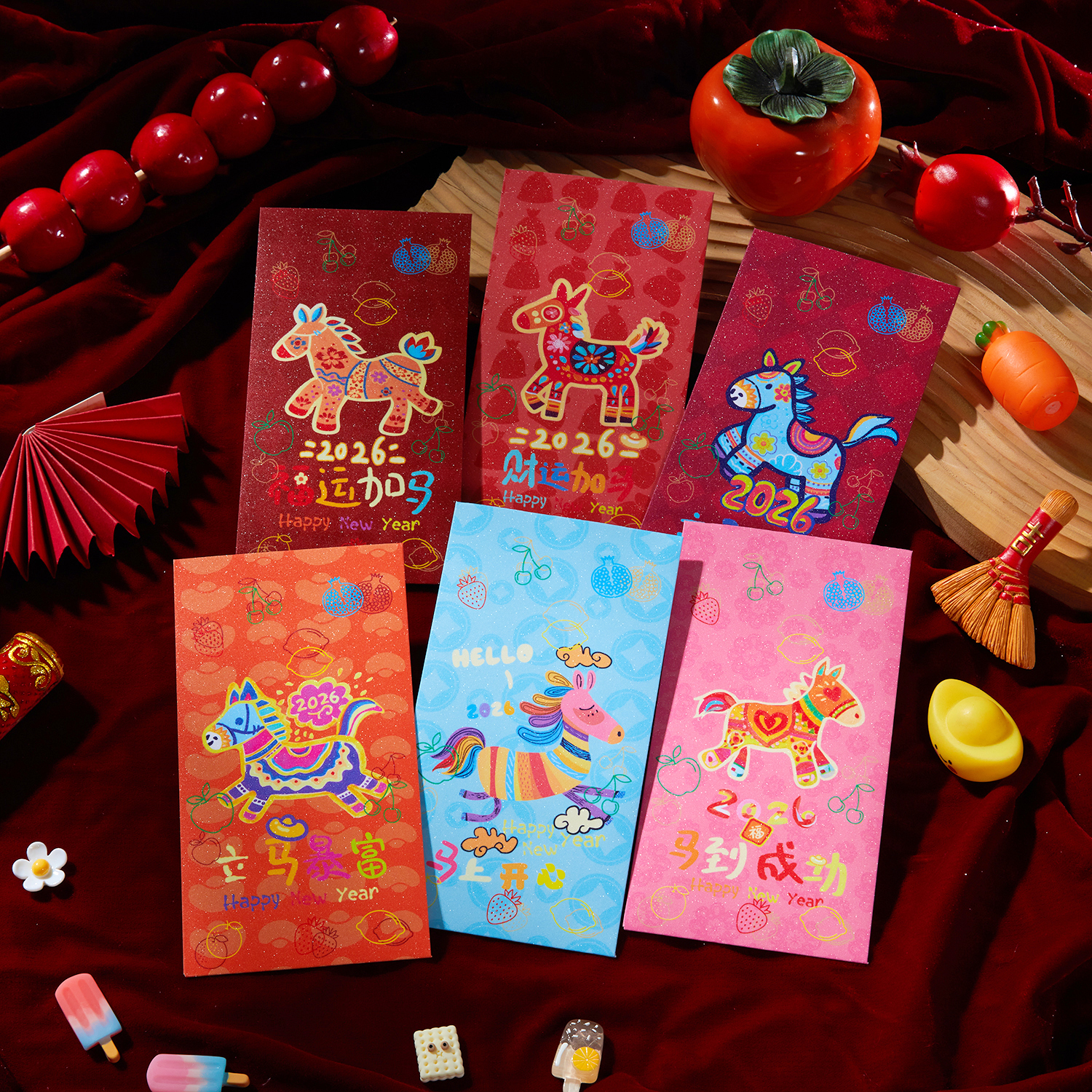 2025新款可爱卡通马年红包袋