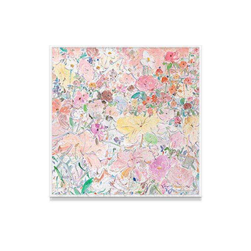 繁花现小众立体油画客厅挂画级感玄关艺术背景墙装饰画肌理画