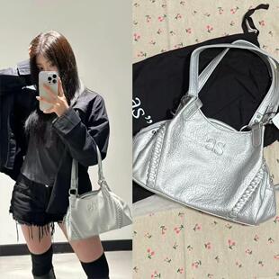 现货韩国小众ason流浪包博主同款mini机车单肩腋下包大容量手提包