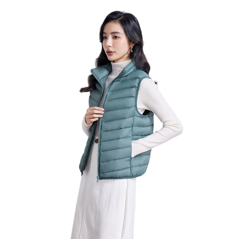 2023短款羽绒马甲鸭鸭