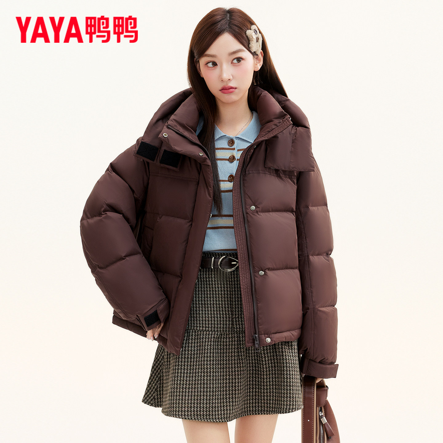 鸭官方正品羽绒服女士冬季