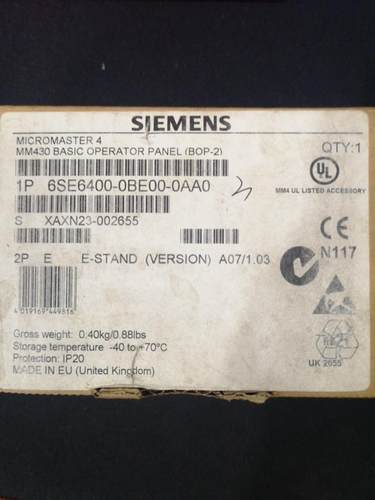 西门子变频器面板6SE6400-0BE00-0AA0议价
