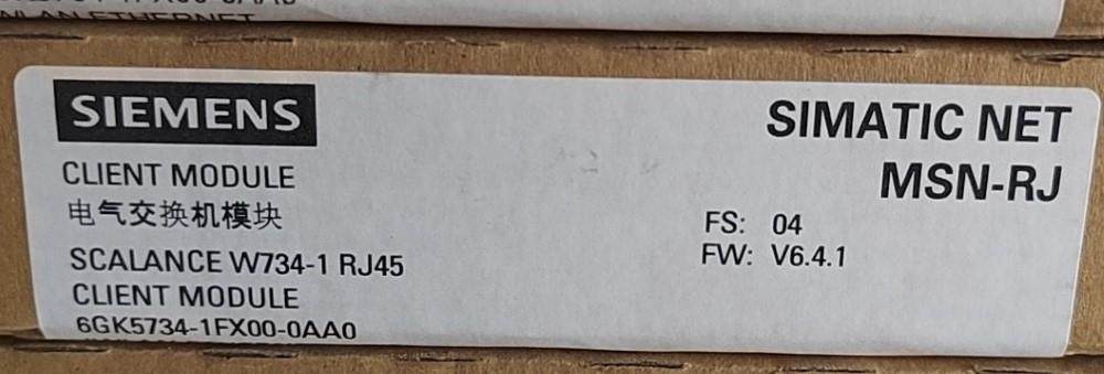 6GK5734-1FX00-0AA0西门子客户端W734