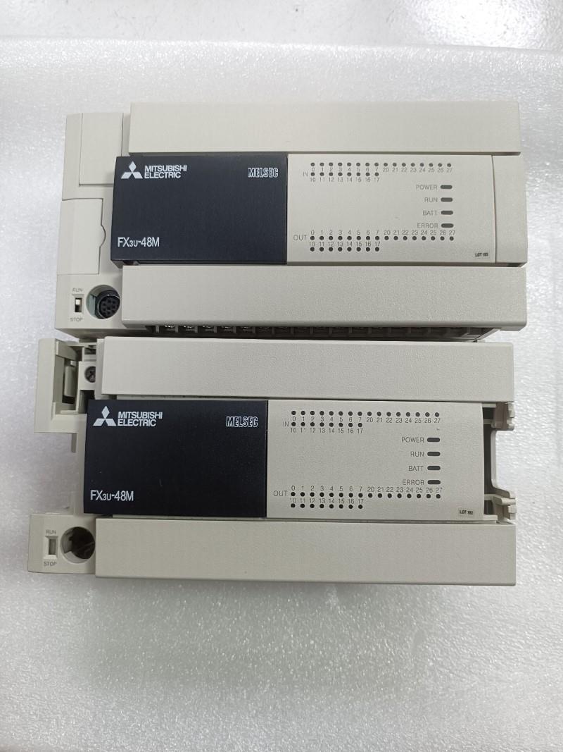 三菱FX3U48MRESA两台外壳完好均为19生产一议价