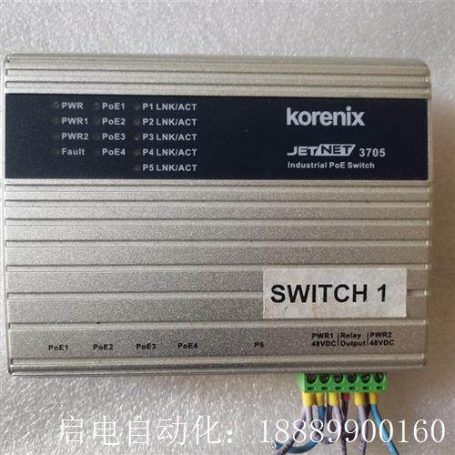 台湾Korenix科D洛理思JetNet3705(5)口工业